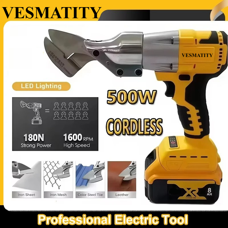 Woodworking Essential Tools - Elektryczne nożyce 500W, bezprzewodowe nożyce do