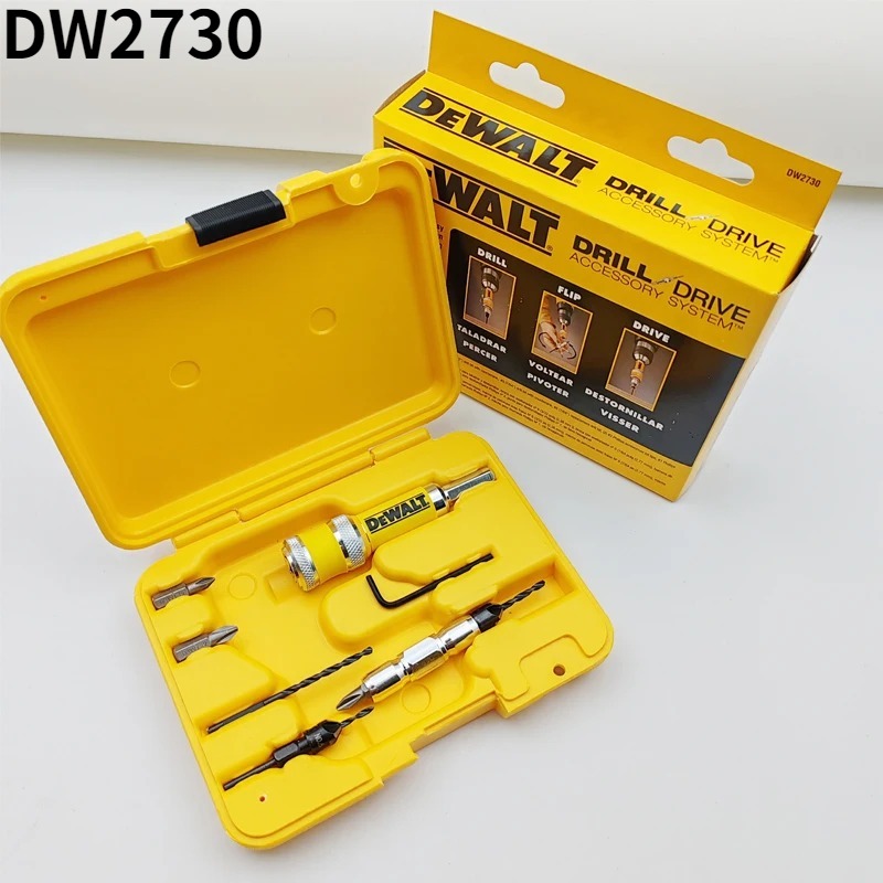Woodworking Essential Tools - Oryginalny zestaw bitów/wkrętaków DEWALT DW2730 8-częściowy