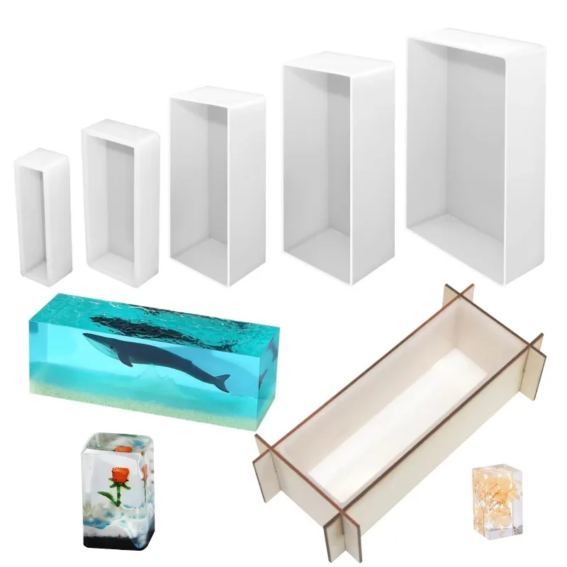 Woodworking Epoxy - Nowa Forma Silikonowa 3D Prostopadłościan z