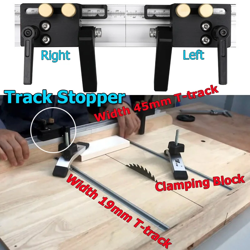 Woodworking Routers - Stop aluminium do obróbki drewna Szczelina