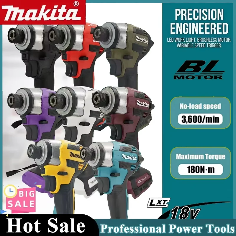Woodworking Essential Tools - Bezszczotkowy wkrętak udarowy Makita DTD173 18V,