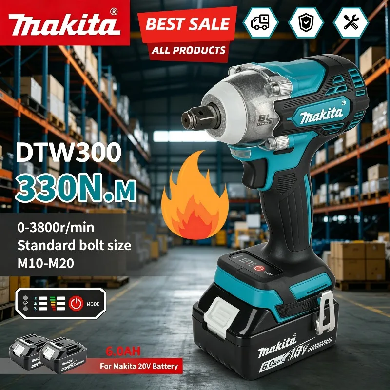 Woodworking Essential Tools - Klucz udarowy Makita DTW300 Wind Cannon,