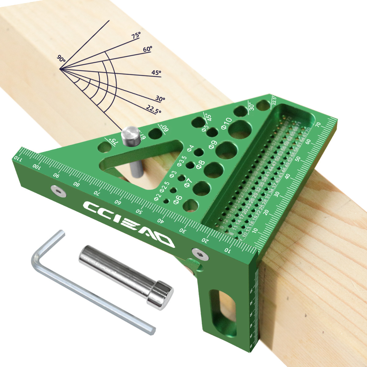 Kątownik stolarski 3D, miernik – Woodworking Carpenter recenzja i cena