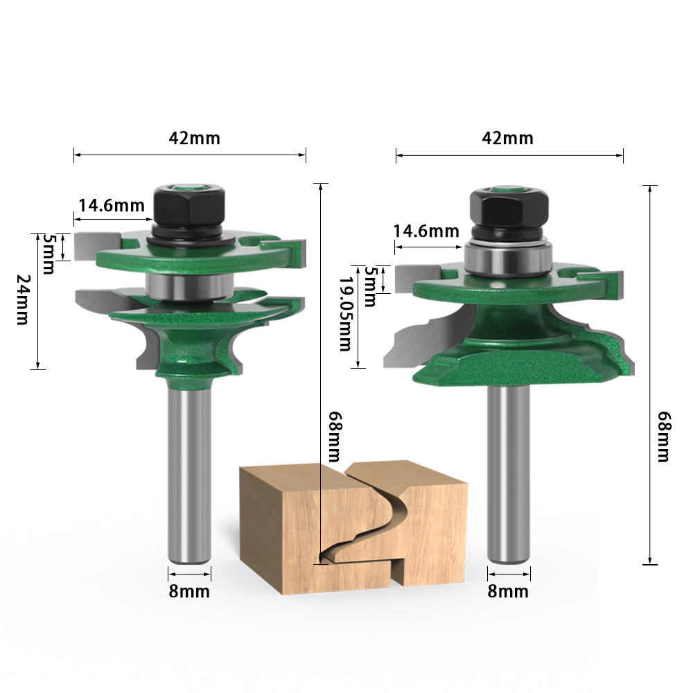 Zestaw 2 frezów do łączenia ra – Router Bits For Woodworking recenzja i cena