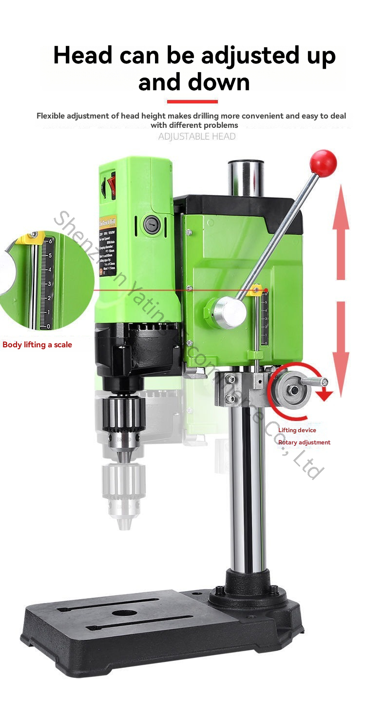 Wiertarka stołowa 220V 1050W,  – Woodworking Bench recenzja i cena