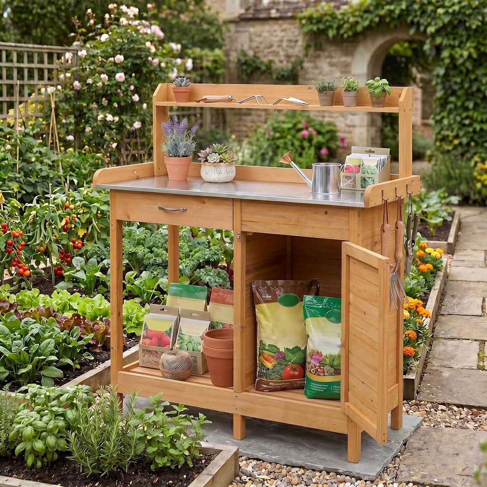 Drewniany stół ogrodowy do pra – Woodworking Bench recenzja i cena