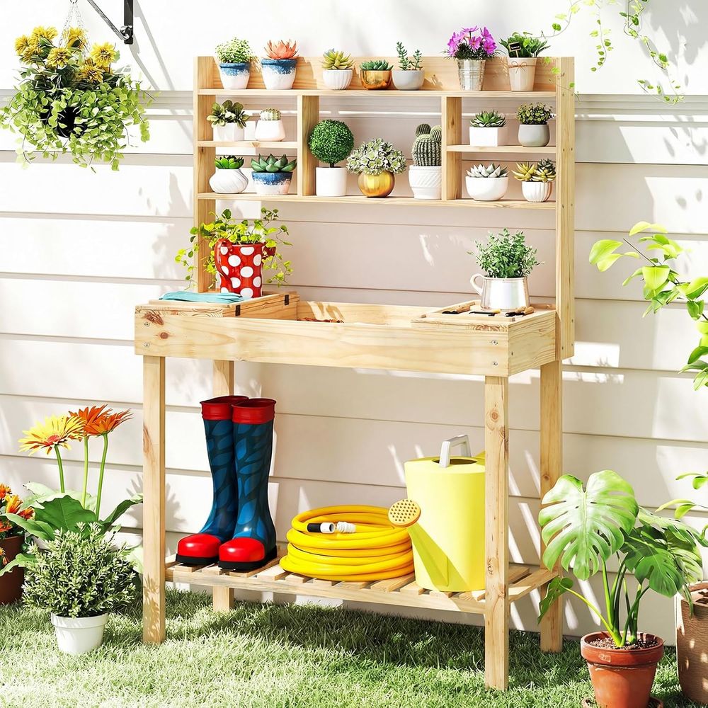 Stół ogrodowy do prac ogrodnic – Woodworking Bench recenzja i cena