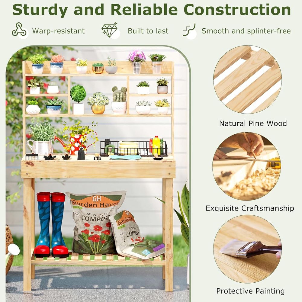 Stół ogrodowy do prac ogrodnic – Woodworking Bench recenzja i cena